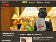 Tablet Screenshot of hotelapadana.de